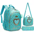 Schul rucksäcke für Mädchen Rucksack mit Lunch Bag Feder mäppchen elementarer Primär rucksack für