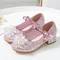 Blume Kinderschuhe Strand Prinzessin Mädchen Schuhe für Kinder Glitzer Hochzeits feier Schuhe