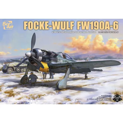 Grenze BF-003 1/35 focke-wulf FW190A-6 w/wgr.21 & voller Motor & Waffe Innenraum Image