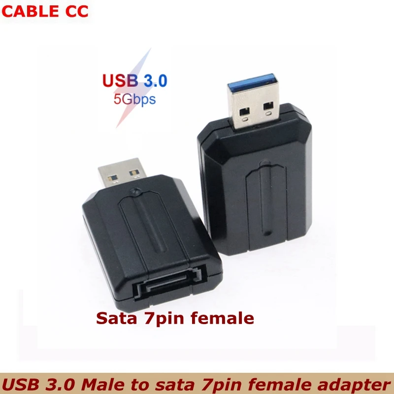 Hochgeschwindigkeits-USB 3.0 zu SATA 7pin 3Gbps Konverter-Adapter für 2,5" 3,5" Festplatte Image