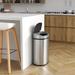 13 Gallon SensorCan Touchless Trash Can with Odor Control System, Stainless Steel, Oval Shape Kitchen Bin