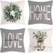 Throw Pillow CoversSet of 4 Farmhouse Pillow Covers Cushion Cases