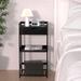 3 Tier Bamboo Ladder Shelf with Drawers Modern Bathroom Shelves Open Nightstand Bookshelf Bookcase End Table Plant Stand