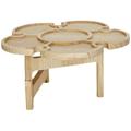 picnic tables for outdoors Outdoor Folding Picnic Table Outdoor Wooden Wine Desk Flower Shaped Folding Camping Table