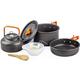 Camping Cooking Set 9Pcs Camping Cookware Camping Pot Pan Set With 3 Bowl Lightweight Camping Accessories For 2-3 People For Outdoor Adventures Camping Fishing