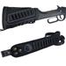 1 Set Leather Canvas Rifle Gun Shell Holder Buttstock with Rifle Sling for .30/30 .357 .38