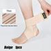 Angfeng 1pcs High-Elastic Ankle Wraps Ankle Support Adjustable Compression Ankle Belt Breathable Ankle Fixation Protective Strap(Thin Beige)S (32-37)