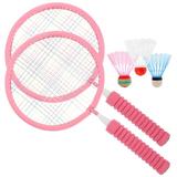 1 Set Badminton Racket Set Indoor Badminton Rackets Set Outdoor Badminton Game Set for Sports