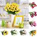 Yirtree 2pcs Artificial Flowers Faux Tulip Stems Spring Wreath Wedding Bouquet Centerpiece Floral Arrangement Decorï¼ˆnot potsï¼‰