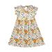 EHQJNJ Baby Girl Outfits 3-6 Months Summer Little Child Girl Dress Short Sleeve Dress Girl s Dress Multi Color Floral Girl s Sundress Summer Casual Dress Orange Solid Girls 10-12