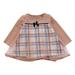 Wiueurtly Floral Shirt Toddler Girl Toddler Kids Child Baby Girls Plaid Patchwork Long Sleeve Bowknot Tulle Dress Princess Dress Outfits Clothes