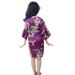 mveomtd Toddler Baby Kid Girls Floral Silk Satin Kimono Robes Bathrobe Sleepwear Clothes 4t Jacket Girls Kids Jackets