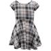 Cyndeelee Girls 4-16 Short Sleeve Textured Knit Skater Dress