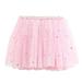 HBYJLZYG Sequin Skirt Tulle Lace Skirt Toddler Kids Girls Baby Solid Color Princess Skirt Short Outfits Toddler Skirt