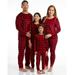 PJs & Presents Matching Family Christmas Pajamas Set - Velour Christmas Morning Holiday Card Ugly Christmas Pajamas