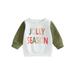 Qtinghua Infant Toddler Baby Girl Boy Christmas Sweatshirt Long Sleeve Letter Tree Print Pullover Tops Clothes White 2-3 Years