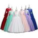 Esaierr Kids Girls Princess Dress 4-14Y Teen Girls Pageant Flower Dress Toddler Party Wedding Formal Dress Little Girls Lace Net Dress Girl Long Sleeve Dress Performance Host Dress Flower