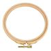 Embroidery Hoops Bamboo Circle Cross Stitch Hoop Ring 3 inch to 7 inch for Embroidery and Cross Stitch for Art Craft Sewing(12.5CM)