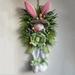 SEAYI 25.59 Spring Summer Easter Front Door Welcome Wreath Clearance - Easter Bunny Egg Wreaths Farmhouse Wreath for Wall Window Indoor Outdoor Decor - Seasonal Door Accent for Any Room Multicolor