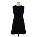 KF/KaufmanFranco Collective Casual Dress - A-Line High Neck Sleeveless: Black Print Dresses - Women's Size 6