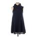 BDG Casual Dress - A-Line High Neck Sleeveless: Blue Dresses - Women's Size X-Small