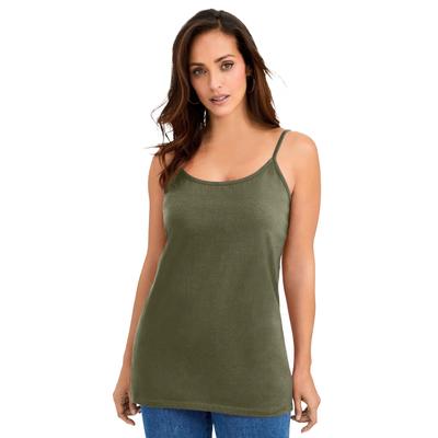 Plus Size Women's Stretch Cotton Cami by Jessica L...