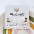 Madewell Jewelry | Madewell Chunky Small Hoop Earrings Silver | Color: Silver | Size: Os