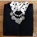 J. Crew Jewelry | J Crew Crystal Flower Statement Necklace | Color: Gold/Silver | Size: Os
