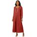 Plus Size Women's 2-Piece Knit Duster Set by The London Collection in Red Ochre (Size 14/16)