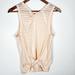 Lululemon Athletica Tops | Lululemon Meet Halfway Tank Striped Butter Pink Tie-Up Back Size 6 | Color: Pink | Size: 6