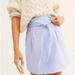 Free People Skirts | Free People | Payton High Waisted Faux Leather Skirt Paperbag Lilac Vegan Size 8 | Color: Blue/Purple | Size: 8