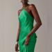 J. Crew Dresses | J Crew Collection Slip Dress In Luster Crepe In Festive Green 0 Nwd $298 Br486 | Color: Green | Size: 0