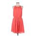 Banana Republic Casual Dress - DropWaist: Orange Solid Dresses - Women's Size 6