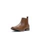 IUV Cowboy Boots For Men Ankle Boots Western Boot Casual Dress Slip On Chelsea Men Shoes, Brown, 12