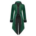 Beokeuioe Gothic Clothing Victorian Frock Coat Long Coat Women's Steampunk Vintage Tailcoat Jacket Irregular Hem Renaissance Medieval Cosplay Uniform Halloween Costume