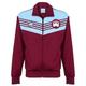 Score Draw West Ham United 1976 Admiral Retro Track Jacket Claret/Sky Large Polyester