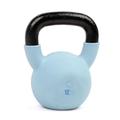 Myga Iron Kettlebell - Heavy Cast Iron Weight for Fitness and Strength Training, Bodybuilding, Muscle and Cardio - Workout Equipment ideal for Home, Gym and Studio - Sky Blue, 12kg