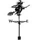 Witch And Dragon Weathervane, Stainless Metal Witch Windvane Ornament For Roof, Weather vane Durable Retro Farm Scene, Garden Stake Weathervane Decorations