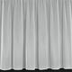 8 Metres Wide x 48" (122cm) Drop - Plain White Quality Voile Lace Net Curtain With Lead Weighted Modern Straight Hem