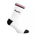 HIKJE Sport Compression Socks Summer rapha Sport Cycling Socks Men Road Bicycle Socks Outdoor sport socks (Color : A White, Size : EU39-45)