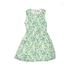 DKNY Casual Dress - A-Line Strapless Sleeveless: Green Floral Dresses - Women's Size Large