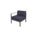 BFM Seating Belmar Metal Outdoor Lounge Chair Metal in Gray | 25.75 H x 28.25 W x 28.25 D in | Wayfair PH6101SG-R-14089