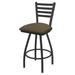 Holland Bar Stool Jackie 25" Swivel Bar Stool Upholstered/Metal in Gray/Brown | Wayfair X41025PW017