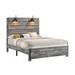 Loon Peak® Full/Double Panel Bed Wood in Gray | 61 H in | Wayfair BA79829A6FAC4644842EED8E86C4F770