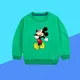 Sweat-shirt à manches longues pour enfants pull de dessin animé manteau vert vêtements pour