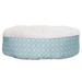 FurHaven Plush & Diamond Print Calming Donut Dog Bed Polyester/Synthetic Material in Blue | 9 H x 23 W x 23 D in | Wayfair 29236319