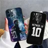 Coque de téléphone noire Football Neymar Cool iPhone 15 14 13 12 11 X XS Poly 8 7 6 Pro Plus Max