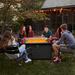 Red Barrel Studio® Denneen 24.41" H x 43.3" W Metal Propane Outdoor Fire Pit Table w/ Lid in Black | 24.41 H x 43.3 W x 27 D in | Wayfair