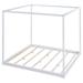 Red Barrel Studio® Demorian Canopy Bed Wood in White | 74.8 H x 79.7 W x 83.9 D in | Wayfair C35E8827610144A2A3861237BD25DDF9