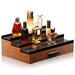 Hokku Designs Wood Desk Organizer w/ Drawers Wood in Black/Brown | 4.1 H x 12.6 W x 8.6 D in | Wayfair 35335596C70F41699DC67E59B8781927